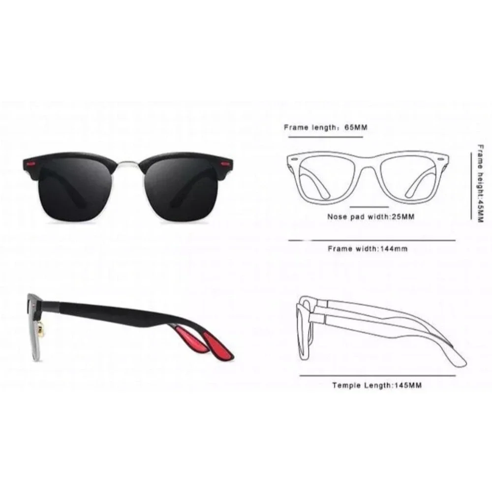 Sunglasses Classic Retro Driving Women‎ UV Protection Black Polarized Gafas 2026